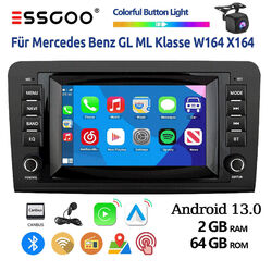 2+64G Android13 Autoradio Carplay GPS NAVI BT AHD Für Benz GL ML Class W164 X164