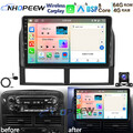 8-Kern 4+64GB Android 13 Autoradio GPS Carplay Kam Für Jeep Grand Cherokee WJ/WG