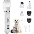 4 in 1 Tierhaarschneider Schermaschine Akku Rasier Trimmer Profi für Hunde Katze