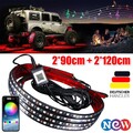 LED RGB Auto Unterbodenbeleuchtung Körper Atmosphäre Lichtleiste App Underglow