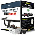 Für SKODA Octavia Fliessheck II 1Z3 Anhängerkupplung starr +eSatz 13pol uni 04-