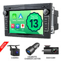 DVR+CAM+Android 13 Autoradio NAVI Carplay Wlan Für Opel Astra H Corsa C D Zafira