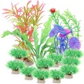  14 Pcs Wasserpflanzen -Dekorationsset Künstliche Fischtank Fischzuchtgras