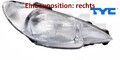 TYC 20-5759-28-2 Hauptscheinwerfer rechts Scheinwerfer Frontscheinwerfer 