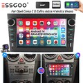 DAB+ Android14 Autoradio CarPlay Für Opel Astra H Corsa C D Zafira B GPS Navi BT