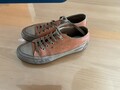 Candice Cooper Sneaker Damen Gr. EU 38 Orange Beige Leder Mid Top Sportschuh