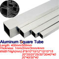 1/2mm Dickes Aluminium Rechteckrohr Alu Vierkantrohr Aluminiumprofil Hohlprofil