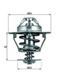 MAHLE Thermostat Kühlmittel 88°C für VW Taro Pickup für TOYOTA Verso S (P12)