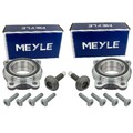 2x MEYLE RADNABE+RADLAGER mit ABS-RING HINTEN VORNE passend für AUDI A4 A5 A6 A7