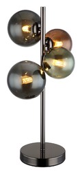 GLOBO Lighting Tischleuchte RIHA LBH 23.70x19.30x48 cm grau Tischlampe