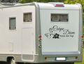 Aufkleber Wohnwagen Wohnmobil Caravan Camper Auto Text Carpe Diem Spruch 22
