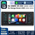 Android 14 Für BMW 5er E39 X5 E53 7er E38 Carplay Autoradio GPS NAVI RDS BT DAB+