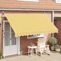Markise Einziehbar Handbetrieben Klemmmarkise Balkonmarkise Sonnenschutz vidaXL