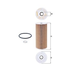 1x Ölfilter KNECHT OX 1048D passend für HYUNDAI KIA GENESIS