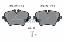 TEXTAR Bremsbelagsatz, Scheibenbremse 2561705 für BMW TOYOTA