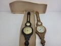 2x Wetterstationen DDR Fischer Thermometer Hygrometer Barometer Deko #259324