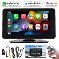 7Zoll-Tragbarer Apple CarPlay und Android Auto Wireless Display Autoradio FM GPS