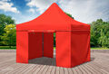 Faltpavillon Faltzelt Pavillon 3x3m Rot Gartenzelt Klappzelt Wasserdicht