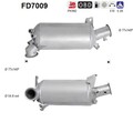 DPF Rußpartikelfilter Dieselpartikelfilter AS FD7009 Cordierit für VW T5 Bus 7HB