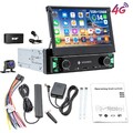 7" Autoradio 1Din DAB 8kern DAB+ CarPlay Bluetooth 6+128GB Flip Out GPS NAVI 4G