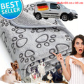 +++Aktion Hundedecke Grau Flanell  -  Kuschelweiche Decke für kleine Hunde+++