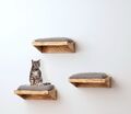 animal-design Wandliege FLAME Katzenliege Holz Wandmontage rustikal Kletterwand