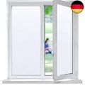 Funfox Fensterfolie Sichtschutzfolie Blickdicht Fenster Milchglasfolie