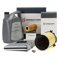 HIRSCHER Filterset + 5L ORIGINAL 0W30 Motoröl für VW GOLF 5 PASSAT A3 2.0 FSI