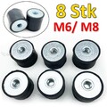 8x Gummipuffer Typ C Schwingungsdämpfer Silentblock GummiMetall Puffer M6/M8