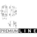 1x Ölkühler, Automatikgetriebe MAHLE CLC 43 000P passend für BMW