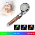 7 Farbe LED Duschkopf Handbrause Kopfbrause Automatic Licht mit 1.5m Schlauch