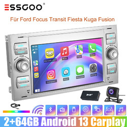 DAB+ 64G Android 14 Carplay Autoradio Navi Für Ford Transit MK7 S-Max C-Max Kuga
