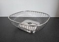 Alessi  Brotschale Obstschale Drahtkorb Edelstahl Schale Korb quadratisch 23x23