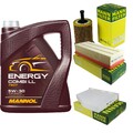 Inspektionspaket 5L MANNOL Energy Combi LL 5W-30 für VW Tiguan 2.0 TDI 4motion
