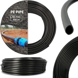 PE-Rohr für Bewässerung 32mm 100 m Verlegerohr Wasserleitung Versorgungsleitung