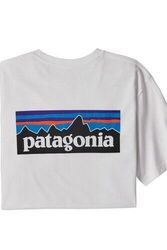 Patagonia Herren T-Shirt P-6 Responsibili Tee White