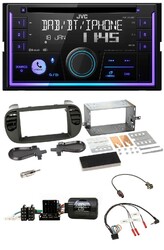 JVC Lenkrad USB 2DIN DAB Bluetooth CD Autoradio für Fiat 500 08-15 soft touch