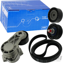 SKF KEILRIPPENRIEMEN-SATZ SPANNROLLE für 2.2 HDi JUMPER TRANSIT BOXER mit KLIMA