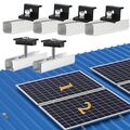 ⭐ Solarpanel Alu Halterung Schiene Trapezblech Flachdach PV Befestigungsschiene