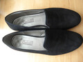 Slipper von Gabor Gr.41 schwarz Veloursleder Halbschuh neuwertig