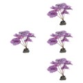  4 Count Aquarium Deko Pflanzen Wasserpflanzen Aquarienpflanzen Künstliche Für
