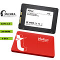 1TB Netac Interne Festplatte SSD 2.5" SATA III 6 GB/s 550MB/S 3D Nand Laptop DE