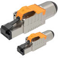 Netzwerkstecker Cat8 Cat8.1 RJ45 Stecker 2x Steckverbinder werkzeuglos geschirmt