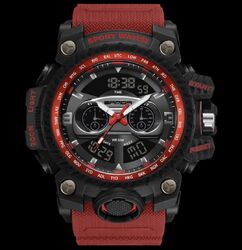 Herren Groß Übergröße Wasserdicht Digital SPORTS Militär Taktisch Armbanduhr