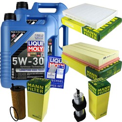 INSPEKTIONSKIT FILTER LIQUI MOLY ÖL 10L 5W-30 für Audi Q7 4L 3.0 TDI