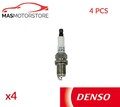 ZÜNDKERZE ZÜNDKERZEN DENSO K20PSR-B8 4PCS P FÜR MITSUBISHI LANCER VIII