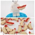 Lego Hotdog Figuren Zubehör 5 STK City  Nahrung Würstchen Essen