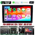 DAB+ 2+32G Android 14  AutoRadio WiFi GPS Navi Carplay Für Audi A4 S4 RS4 B6 B7