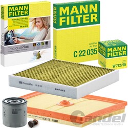 MANN INSPEKTIONSPAKET passend für AUDI A1 8X SKODA FABIA 3 VW POLO 6R 1.0 TSI