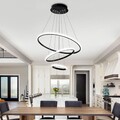 Moderne Led Pendelleuchte 3 Ringen Deckenlampe Esstisch 60W Dimmbar Hängeleuchte